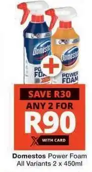 Checkers Domestos Power Foam offer