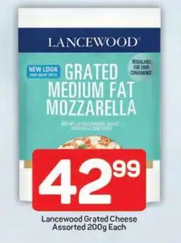 Pick n Pay Lancewood Grated Cheese Assorted 200g Each offer