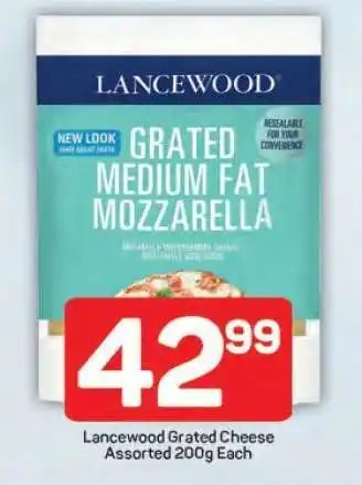 Pick n Pay Lancewood Grated Cheese Assorted 200g Each offer