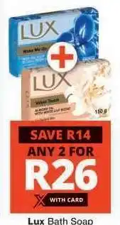 Checkers LUX BATH SOAP offer