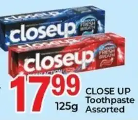 Elite Cash & Carry Close Up Toothpaste Assorted offer