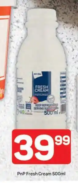 Pick n Pay PnP Fresh Cream 500ml offer