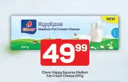 Pick n Pay Clover Happy Squares Medium Fat Cream Cheese 200g offer