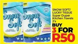 Elite Cash & Carry Snow Soft/ Lucky Tissue Super Duper Kitchen Towels offer