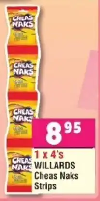 DB Cash And Carry Willards Cheas Naks Strips offer