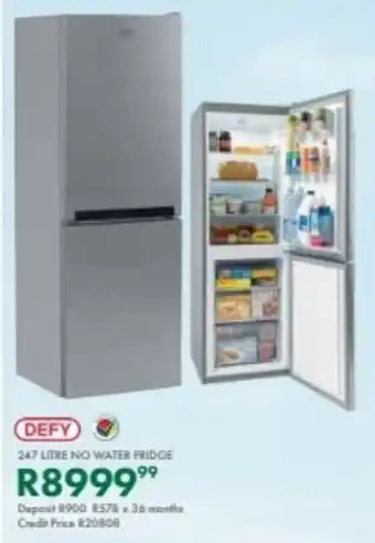 Beares Defy no water fridge offer