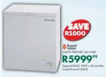 Beares Russell Hobbs Chest Freezer offer