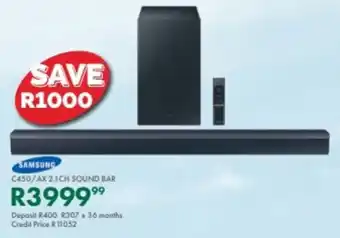 Beares Samsung c450/ax 2.1ch sound bar offer