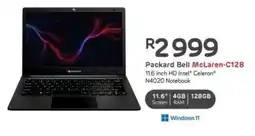 Computer Mania Packard Bell McLaren-C128 11.6 Inch HD Intel Celeron N4020 Notebook offer