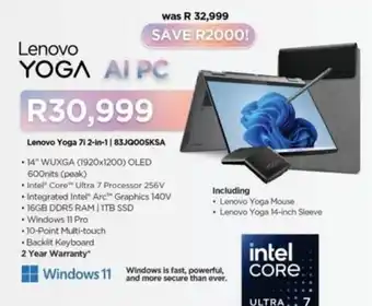 Computer Mania Lenovo Yoga 7i 2-in-1 offer