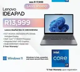 Computer Mania Lenovo IdeaPad Slim 3i offer