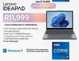 Computer Mania Lenovo IdeaPad Slim 3i offer
