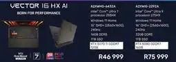 Computer Mania Msi vector 16 HX AI Intel Core Ultra 7 Laptop offer