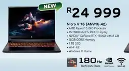 Computer Mania Acer Nitro V 16 AMD Ryzen 5 240 Processor Laptop offer