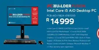 Computer Mania PCBuilder Fusion Intel Core i5 AIO Desktop PC offer