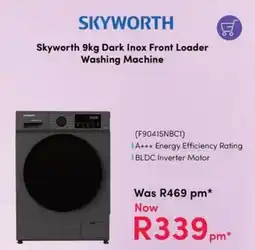 Teljoy Skyworth Dark Inox Front Loader Washing Machine offer