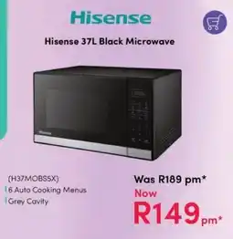 Teljoy Hisense Black Microwave offer