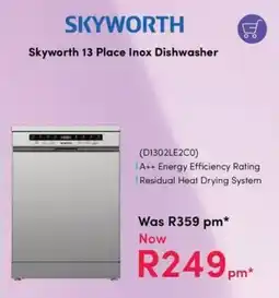 Teljoy Skyworth 13 Place Inox Dishwasher offer