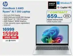 Incredible Connection Hp OmniBook 3 AMD Ryzen AI 7 350 Laptop offer