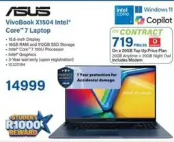 Incredible Connection Asus VivoBook X1504 Intel Core 7 Laptop offer
