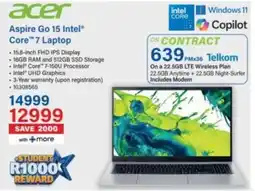 Incredible Connection Acer Aspire Go 15 Intel Core 7 Laptop offer