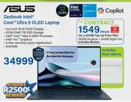 Incredible Connection Asus Zenbook Intel Core Ultra 9 OLED Laptop offer