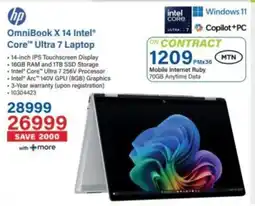 Incredible Connection Hp OmniBook X 14 Intel Core Ultra 7 Laptop offer