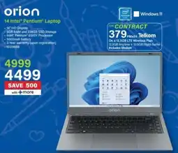 Incredible Connection Orion 14 Intel Pentium Laptop offer