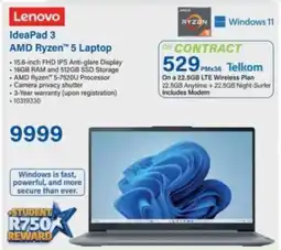 Incredible Connection Lenovo IdeaPad 3 AMD Ryzen 5 Laptop offer