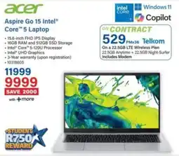 Incredible Connection Acer Aspire Go 15 Intel Core 5 Laptop offer