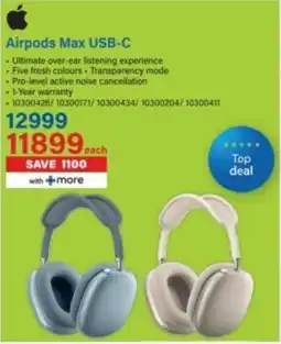 Incredible Connection Apple Airpods Max USB-C offer