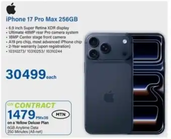Incredible Connection iPhone 17 Pro Max 256GB offer