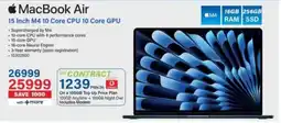 Incredible Connection MacBook Air 15 Inch M4.10 Core CPU 10 Core GPU offer