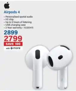 Incredible Connection Apple Airpods 4 offer