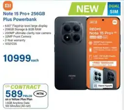 Incredible Connection Redmi Note 15 Pro+ 256GB Plus Powerbank offer