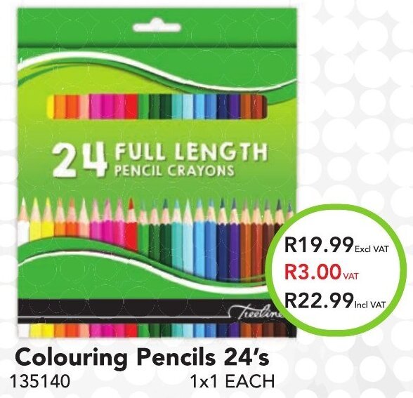 Colouring Pencils 24's offer at Africa Cash and Carry