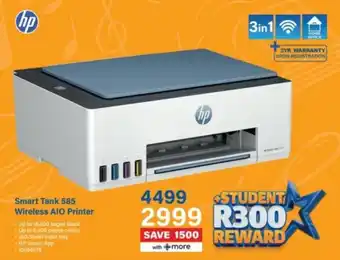 Incredible Connection Hp Smart Tank 585 Wireless AIO Printer offer
