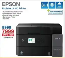 Incredible Connection Epson EcoTank L6370 Printer offer