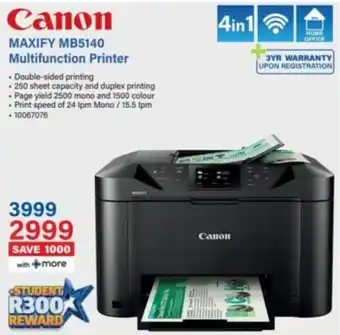 Incredible Connection Canon MAXIFY MB5140 Multifunction Printer offer