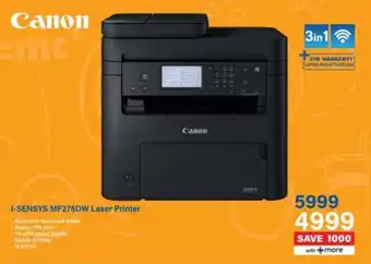 Incredible Connection Canon I-Sensys MF275DW Laser Printer offer
