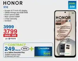 Incredible Connection Honor X7d offer