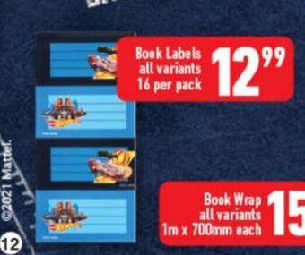Shoprite Book Labels All Variants 16 per pack offer