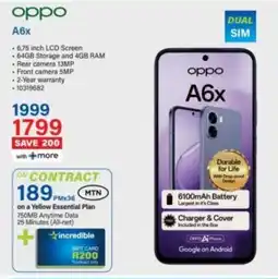 Incredible Connection Oppo A6x offer