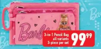 Shoprite 3-in-1 Pencil Bag All Variants 3-Piece per Set offer