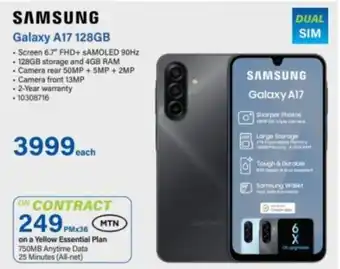 Incredible Connection Samsung Galaxy A17 128GB offer