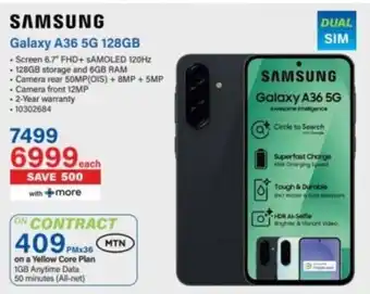 Incredible Connection Samsung Galaxy A36 5G 128GB offer