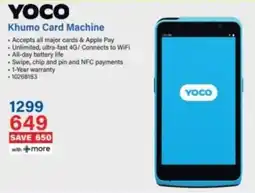 Incredible Connection Yoco Khumo Card Machine offer