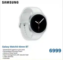 Incredible Connection Samsung Galaxy Watch8 40mm BT offer