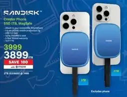 Incredible Connection SanDisk Creator Phone SSD 1TB, MagSafe offer