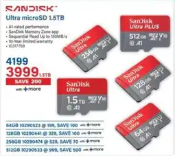 Incredible Connection SanDisk Ultra microSD 1.5TB offer